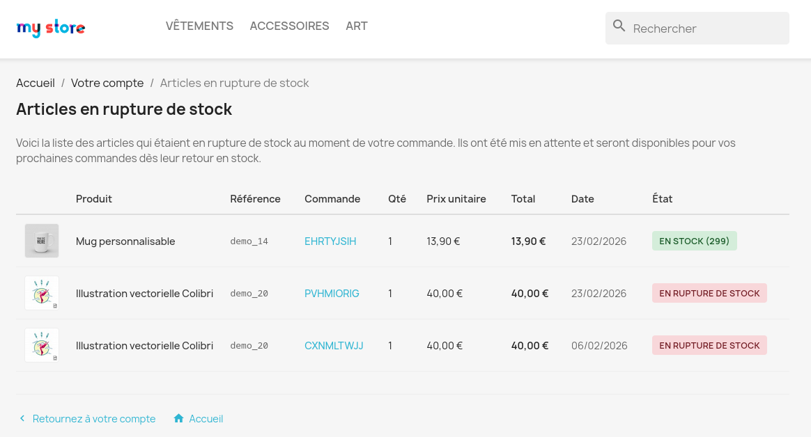 Interface front-office